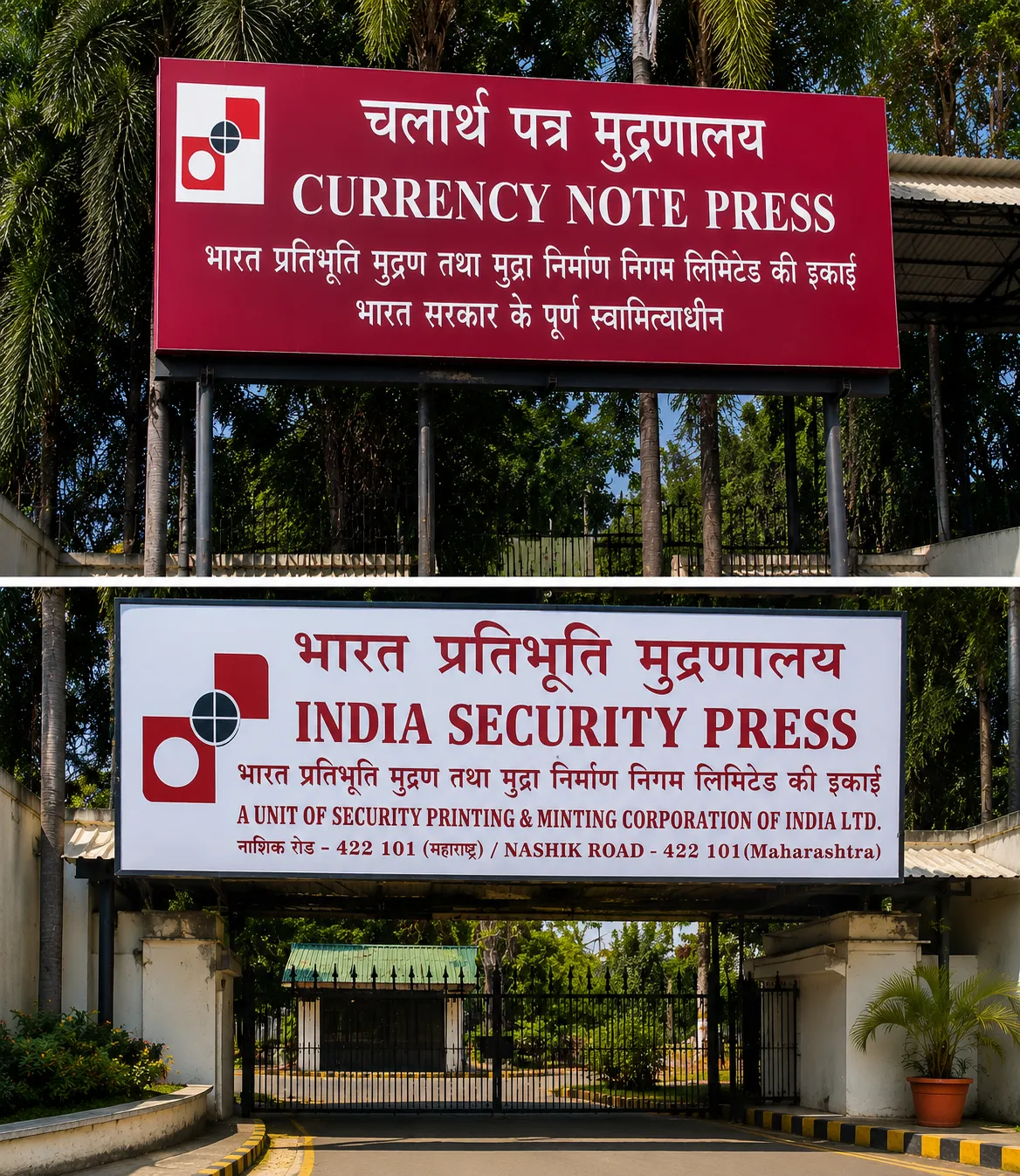 करन्सी नोट प्रेस आणि इंडियन सिक्युरिटी प्रेस